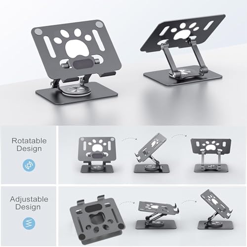 Soporte plegable para laptop y tablet con rotación 360° miniatura 6