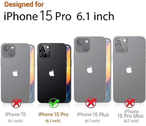Coque iPhone 15 Pro transparente au design laser givré et doux