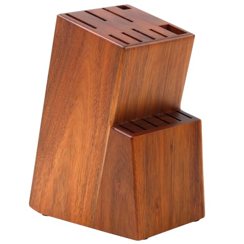 Kitchen knife holder elegant & sturdy (15 slots). Universal knife