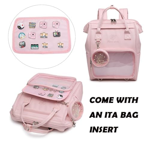 Image of CHERRY SAUCE Ita Bag Pin Kawaii Cute Display Mommy Backpack for School Anime Cosplay with Insert