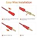 Beznaka Gold Plated 4mm Screw Type Banana Plugs 18-12 AWG (8 Pairs/16 Pcs)