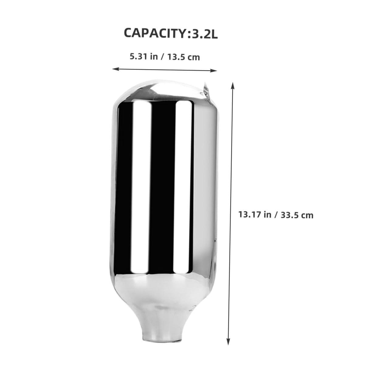 Healeved Interior de Vidrio para Termo de 32L Revestimiento al Vacío Tanque de Aire Portátil de Acero Inoxidable 304 Apto para Alimentos Botella Térmica para Mantener Agua y Bebidas