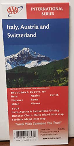 AAA Italy, Austria & Switzerland: Including Bern, Florence, Milan, Naples, Rome, Vienna, Zurich: Plu