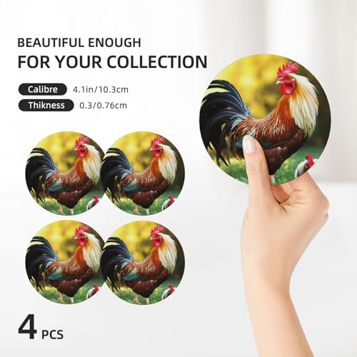 Dessous de verre absorbant en céramique pour protection de table basse - 3