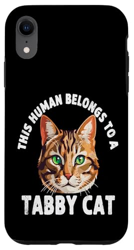 This Human Belongs To A Tabby Cat �t�@�j�[�L���b�g �X�}�z�P�[�X iPhone XR �p