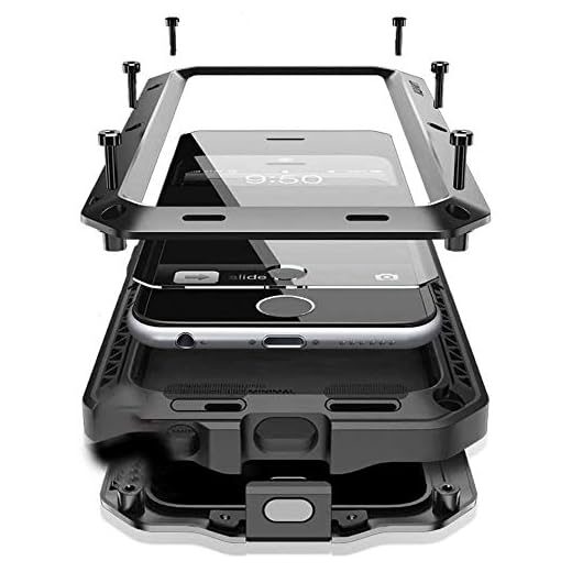 iPhone 11 Pro Max Case,360 Full Body Protective Cover Heavy Duty Shockproof [Tough Armour] Aluminum Alloy Metal Case with Silicone Built-in Screen Protector for iPhone 11 Pro Max 6.5 Inch - Black