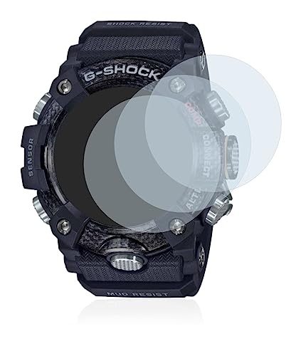 brotect Protection Écran Verre pour Casio G-Shock Mudmaster GG-B100-1AER (3 Pièces) Film Protecteur Vitre 9H [Anti-Rayures, Transparent]