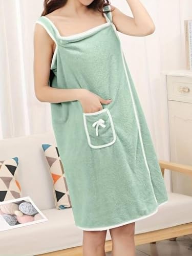 Image of MORADO� Microfiber Bathing Wearable Magic Towel /Bath Towel /Beach and Spa Bathrobe /Bathroom Towel Dress with Straps for Girls & Women 300 GSM