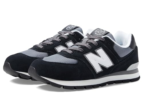 New Balance Boy's GC574v1 (Little Kid/Big Kid) Black/White 5.5 Big Kid M