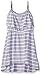 Dream Star Girls' Stripe Pop-Over Hi/Low Dress with Beads on Shoulders