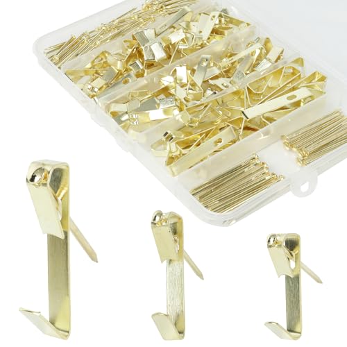 Image of Aynoo 184 Pieces Picture Hanging Kit,Heavy Duty Picture Hangers,20 /30 /50 lbs,Coat Towel Wall Picture Hanging Hooks