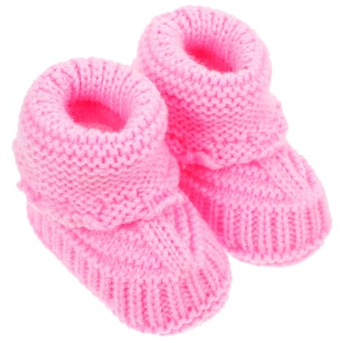 TOYANDONA Chaussures Garçon Fille Au Crochet Tricotées Douce Pour Nourrissons Confortables Et Adaptés Aux Petits Garçons Et Petites Filles