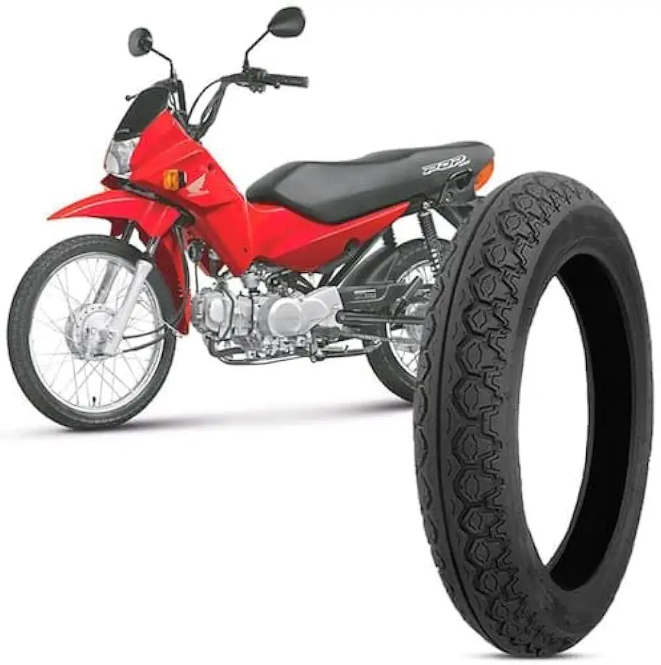 Pneu Traseiro Technic 3101 Tiger 80/100-14 C/Câmara Biz Pop