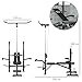 Imagen de HOMCOM Banco de Musculación Banco de Pesas Multifuncional Ajustable en 6 Niveles para Entrenamiento de Cuerpo Completo en Gimnasio Hogar Carga 150 kg 180x134x200 cm Plata y Negro