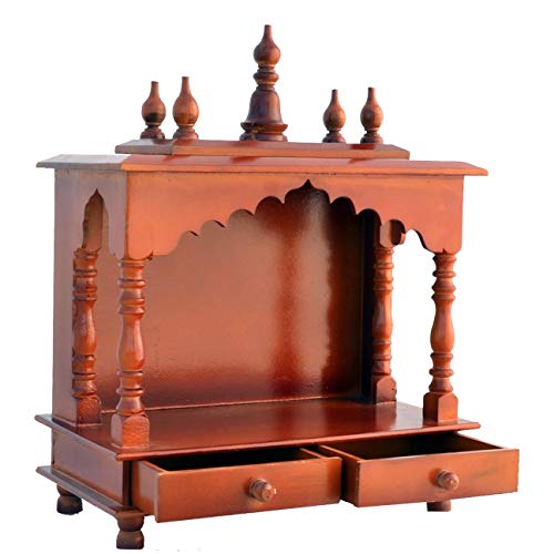Temple en bois du Rajasthani Royal Kurta Devyom cadeau de mariage traditionnel