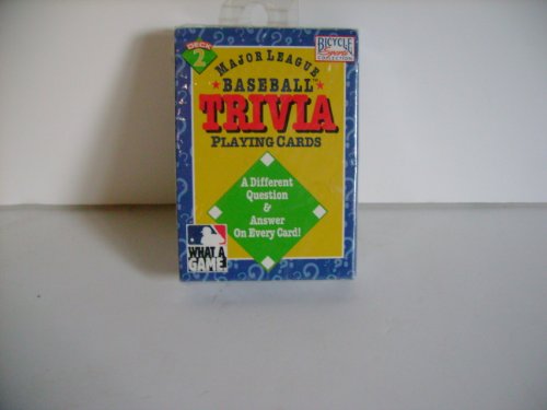 Major League Baseball Trivia Playing Cards