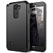 LG Stylus 2 Case, WeLoveCase Heavy Duty Drop Protection Case Shockproof Silicone Bumper + High Impact Hard PC 3 in 1 Hybrid Protective Case Cover for LG Stylus 2 / LG G Stylo 2 (LS775) - Black
