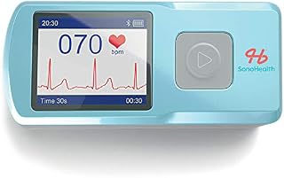 SonoHealth Portable EKG Heart Rate Monitor | Wireless Handheld Home ECG Cardio