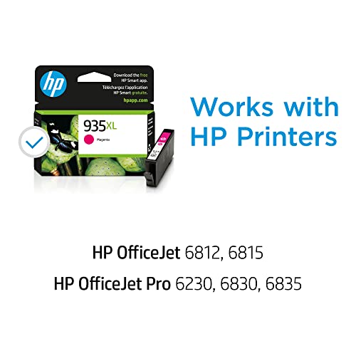 Image of HP 935XL Magenta High-Yield Ink Cartridge | Works OfficeJet 6810; OfficeJet Pro 6230, 6830 Series | C2P25AN