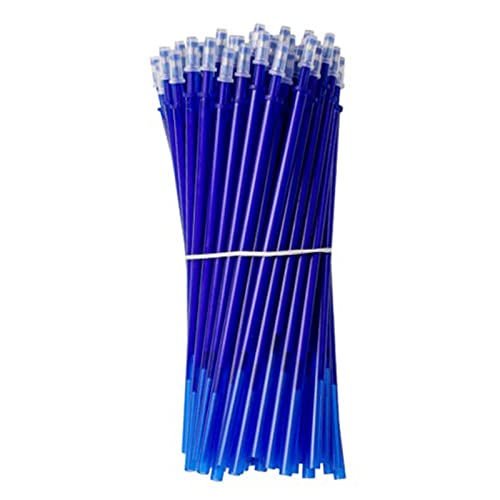 TISHITA 50 Uds. Recambios de bolígrafo borrable de 0,5mm, bolígrafos de Gel de repuesto para firma, recambios de tinta para papelería, Azul Cover