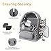 Breathable Cat Bubble Backpack Large Space Pet Carrier Backpack Expandable for Kitty Dog, Foldable Airline Approved Cat Backpack, Transparent PetTravel Backpack Up to 20 lbs (Green) (Grey)