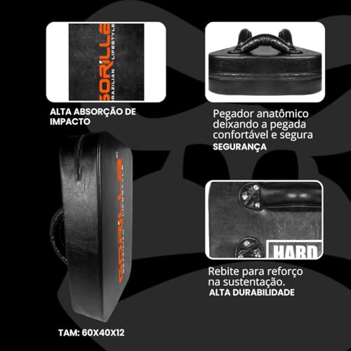 Escudo Almofada Tai Pad Aparador Chute Grande Luta Alvo De Pé Boxe UND Equipamento Garantia Gorilla