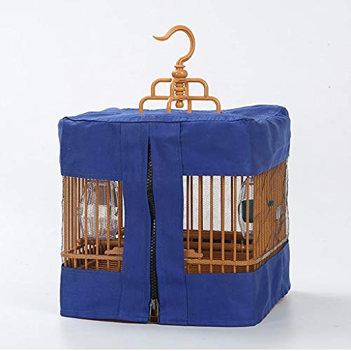 Cage à oiseaux carrée élevage petits oiseaux acier plastique brun - 6