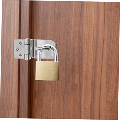 Image of DOITOOL 1set Door Hasp Latch Lock Heavy-Duty Security Bolt for Home Use Easy Installation Mounting Screws for Lockers Chests and Doors