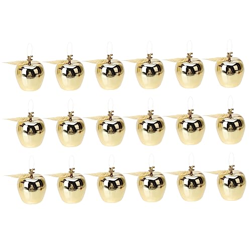 TOPBATHY 24 Piezas Manzana De Navidad Colgando Manzanas Rojas Plantas Artificiales Adorno Navideño Adornos Navideños Adornos Árbol De Navidad De Fieltro Decoraciones Mini El Plastico Golden