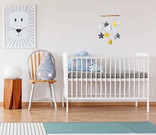 Baby Crib Mobile By Cheeky Owl - Dreamy Cloud And Stars For Nursery Decor And Ceiling Decoration, Gender Neutral, And Handmade Premium Materials #TOP5