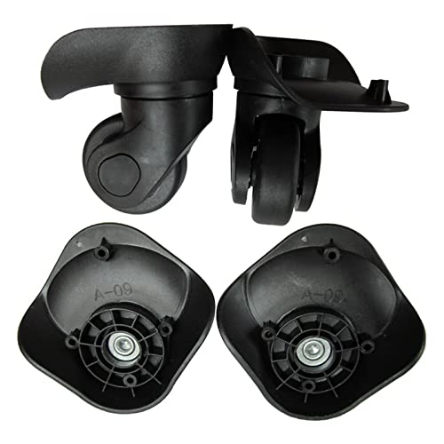 PURPLELILY A09 Left & Right Replacement No Noise Luggage Trolley Case Luggage Suitcases Replacement Parts: No Noise Swivels, ABS Material, 1 Pair3