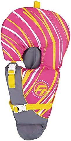 Full Throttle Infant Baby-Safe Life Jacket, Pink, Model Number: 104000-105-000-15