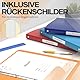 ACROPAQ - 12 x Ringbuch A4 - Mit 4 Ringen, Mit Rückenetiketten, Rückenbreite 2,5 cm, Farbbogen, Natur Farbkollektion - Ringhefter, Ringordner, Ordner A4 Schmal, Ringmappe A4, Schulordner