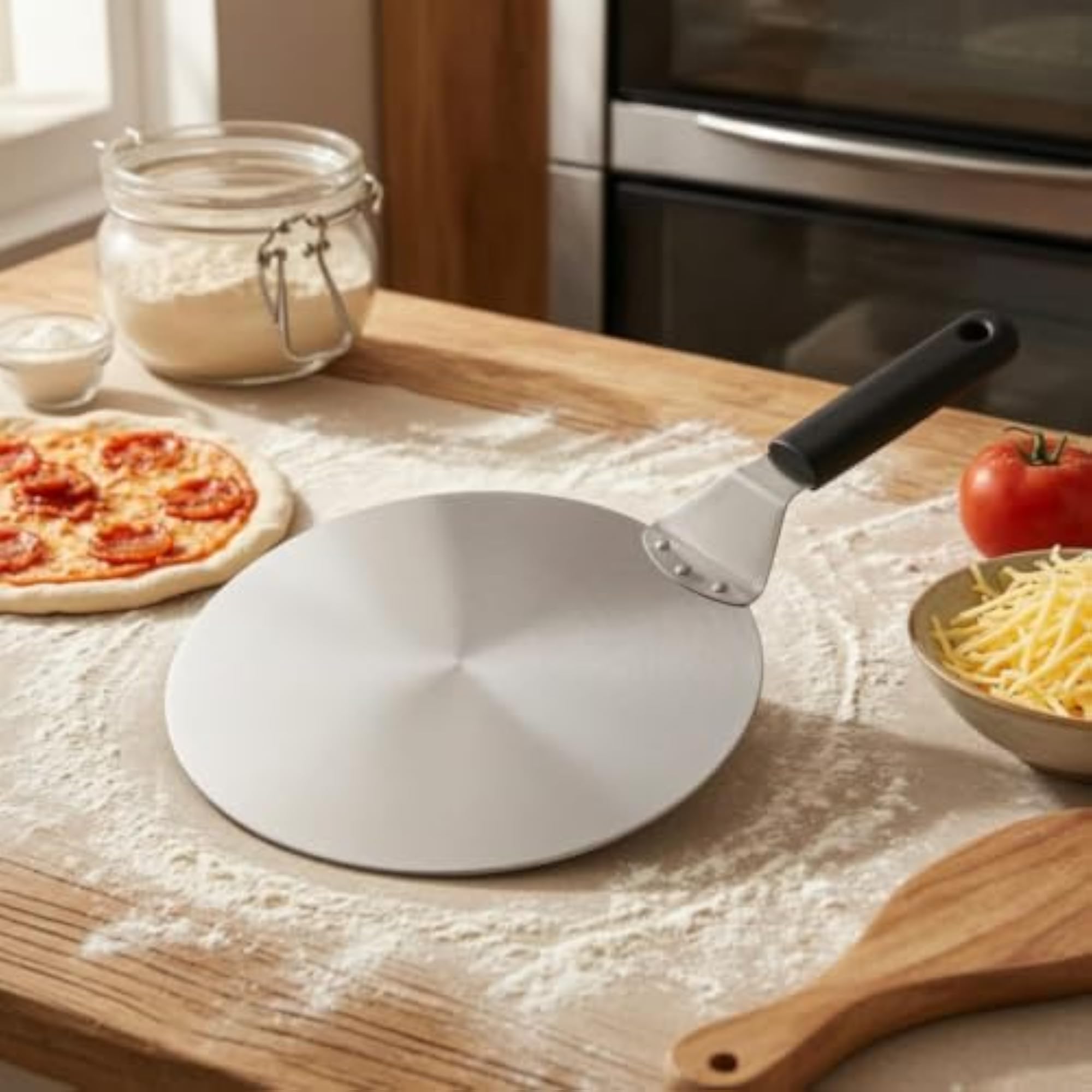 Heavy-Duty Stainless Steel Pizza Peel with Durable Handle