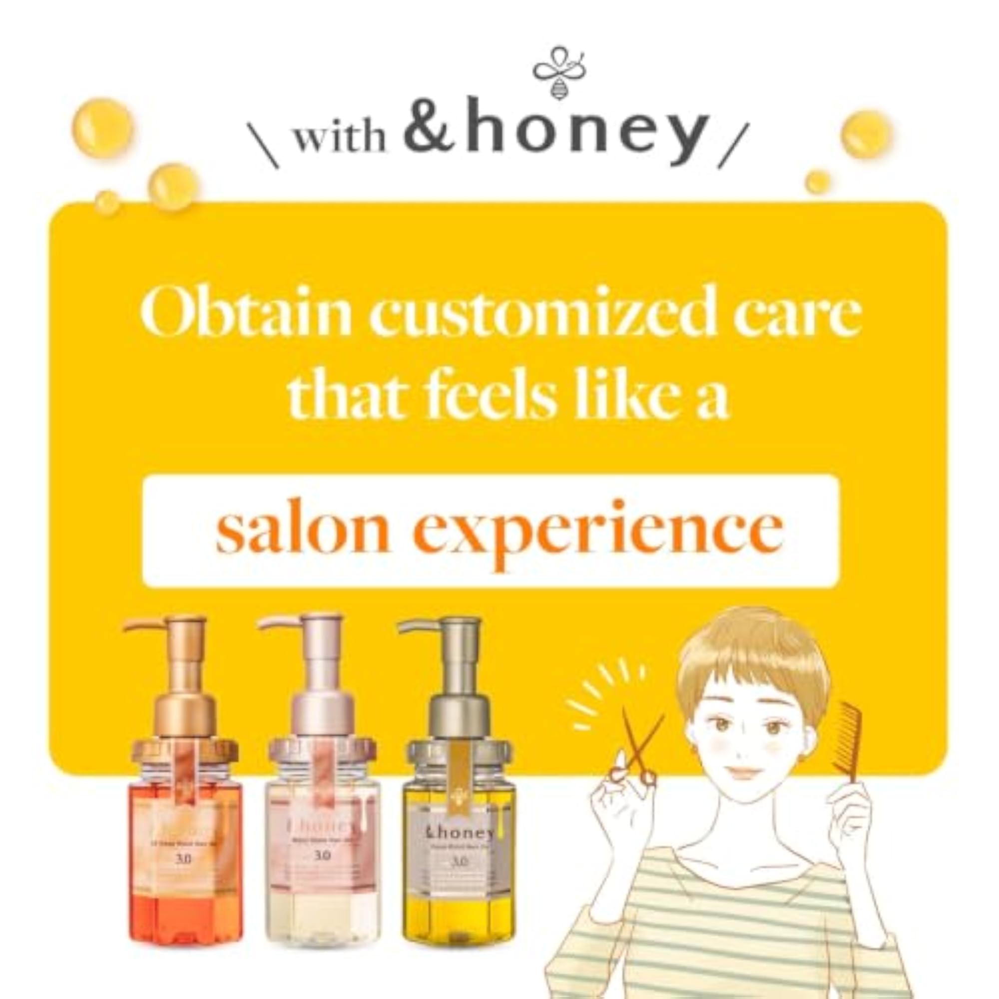 &honey 3.0 Extra Deep Moist Hair Oil 100ml