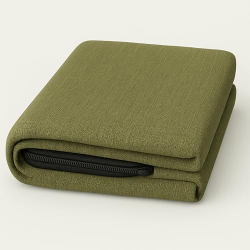 chilly pilley® Bezüge UV für Palettenkissen Palettenauflagen Palettenmöbel Bezüge Sitzkissenbezug Rückenkissenbezug (Sitzkissen 120x80x15cm, Grün UV)