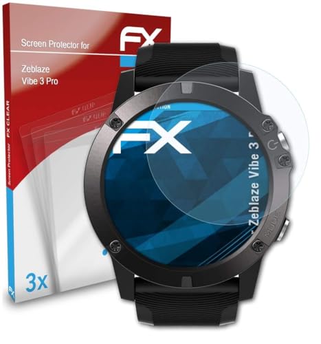 atFoliX Screen Protection Film compatible with Zeblaze Vibe 3 Pro Screen Protector, ultra-clear FX Protective Film (3X)