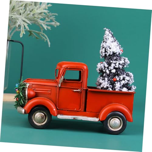Décoration de Noël unique véhicule métal maison