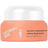 Saturday Skin Face Moisturizing Cream with Carrot, Niacinamide, Ceramides & Centella Asiatica, Peptide, Paraben-Free, Sulfates-Free, Fragrance-Free, Anti Wrinkle Facial Cream Made in Korea (1.61 Ounce (Pack of 1))