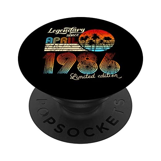 Cumpleaños Legendario Desde Abril De 1985 Regalo. PopSockets PopGrip Intercambiable