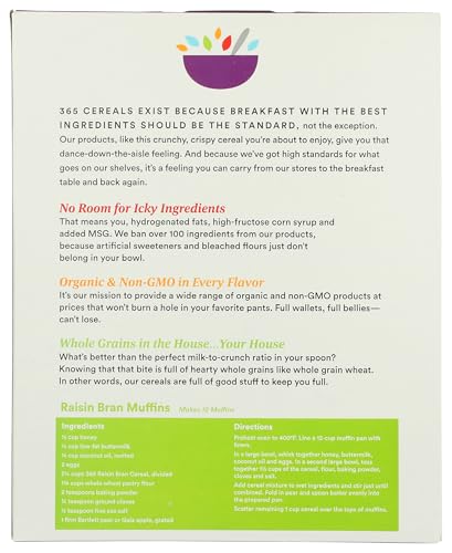 365 by Whole Foods Market, Raisin Bran Cereal, Vegan, Low-Fat, 15 Ounce - image 3