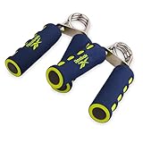 Reebok 2-Pack Hand Grips, Spring Coiled Wrist, Fingers & Forearm Strength Trainer with Soft Foam Handles, Improves Grip Strength, Resistance Hand Gripper for Manual Exercises & Rehab