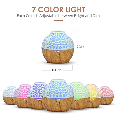 Pinci Diffuser Essential Oil Humidifier, Usb Mini Humidifier,Small Portable Humidifier,Ultrasonic Cool Mist Humidifier,Waterless Auto Shut-Off And Bpa-Free Suitable For Bedroom,Office,Bathroom Etc #TOP2