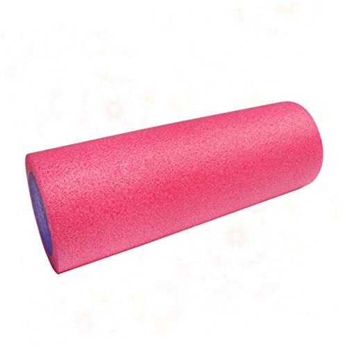 WOONEKY rodillo de espuma sólido para yoga durable, columna de masaje para fitness, yoga y entrenamiento de equilibrio, material de alta elasticidad, rosa para mujeres miniatura 6