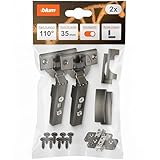 blum bisagra gran ángulo CLIP top BLUMOTION 155° I bisagra cazoleta 35 mm I Soft-close abatible I montaje angular 0 superposición para cajones extraíbles I cazoleta 35 mm niquelada I set herraje