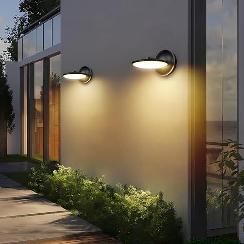 Applique murale extérieure étanche LED noire 3000K aluminium ZXQUEGF