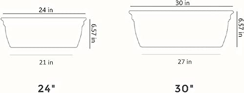 Miniatura 7 de The HC Companies Caja de ventana de plástico Eclipse de 30 pulgadas, 7.76 x 29.98 x 6.57 pulgadas, color arcilla