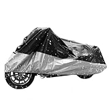 Housse imperméable pour moto : elle protège efficacement votre moto des intempéries, du soleil, de la poussière et des UV. Vous pouvez la placer n'importe où sans vous soucier de votre moto. Idéale pour l'intérieur, l'extérieur, un abri de voiture ou une cave. Protégez votre précieuse moto du soleil et de l'eau. Son tissu respirant assure une bonne aération.
