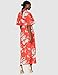 Marca Amazon - TRUTH & FABLE Vestido Mujer Estampado, Multicolor (Red), 36,...