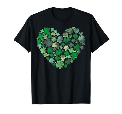 Trendy Apparel St. Patrick's Day Heart Full Of Clovers T�V���c